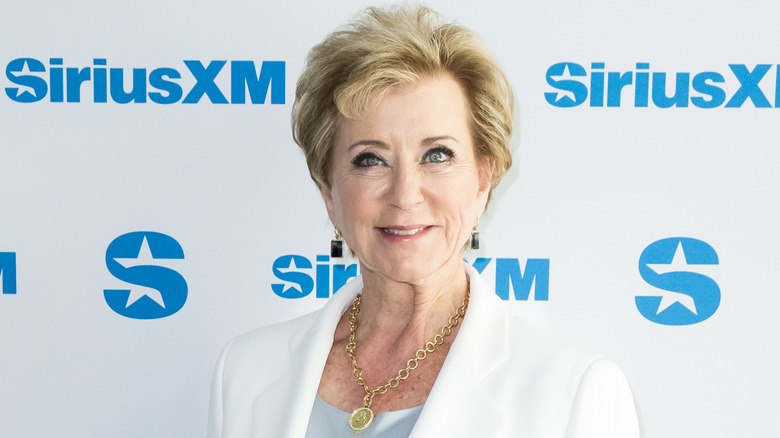 Linda McMahon ahead of an interview with Sirius XM Host, David Webb, 2025.