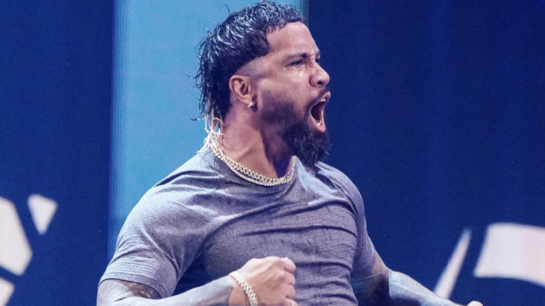 Jey Uso walking to the ring