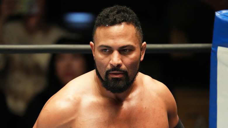 Rocky Romero looks focused