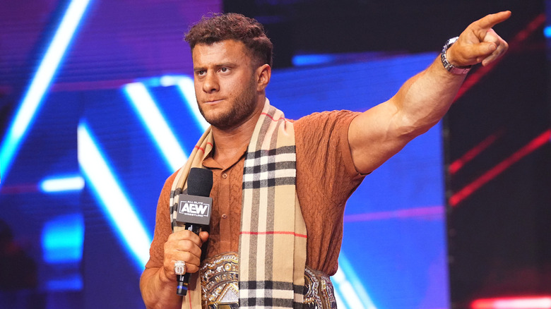 MJF cuts a promo in AEW