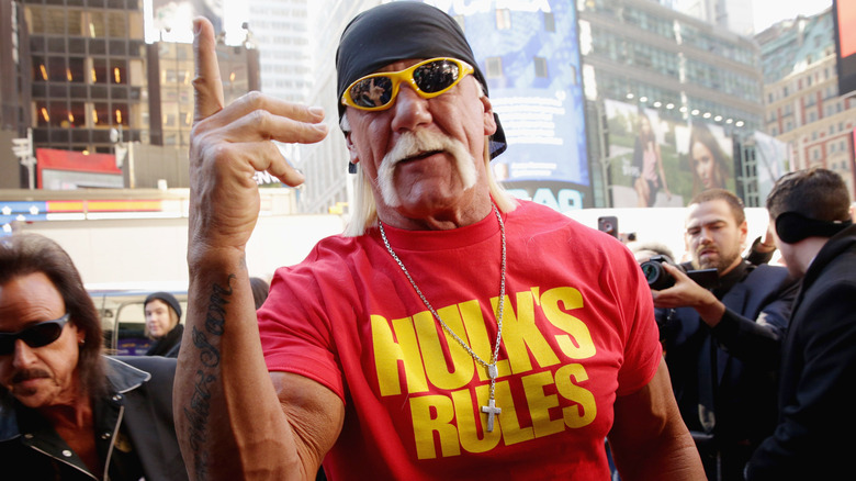 Hulk Hogan attending the WrestleMania 30 press conference at Hard Rock Cafe, 2014