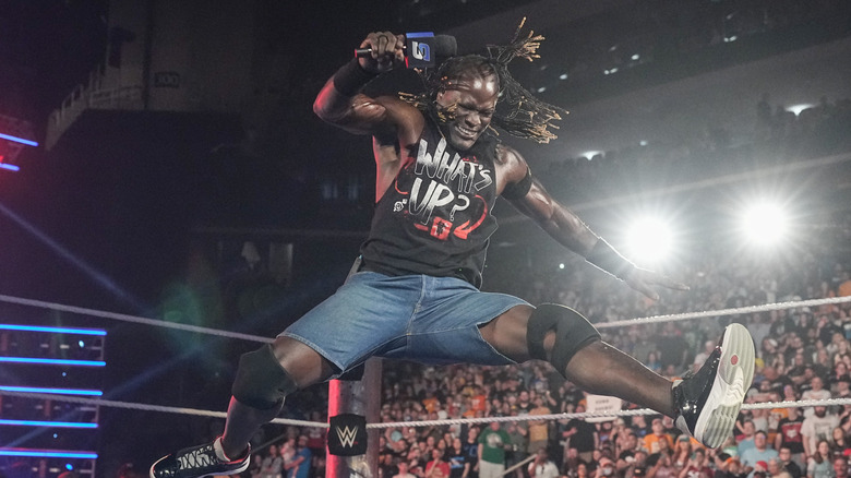 R-Truth makes his entrance during SmackDown at First Horizon Center on May 30, 2025 in Knoxville, Tennessee.