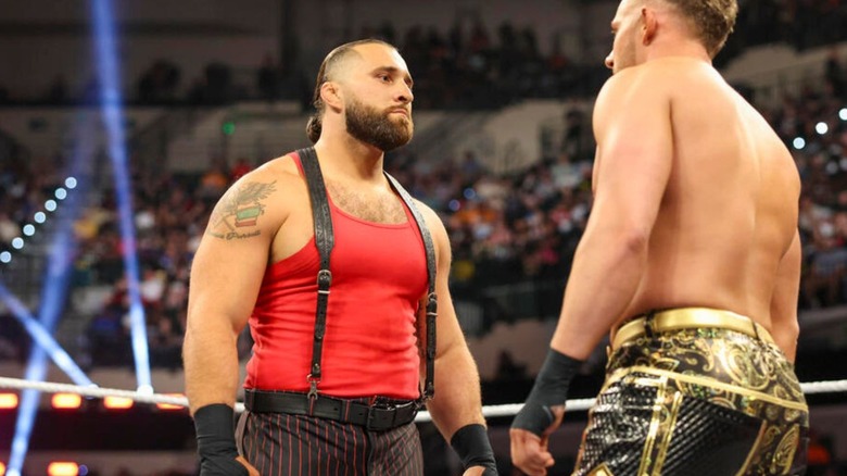 Tony D'Angelo stares down Channing 