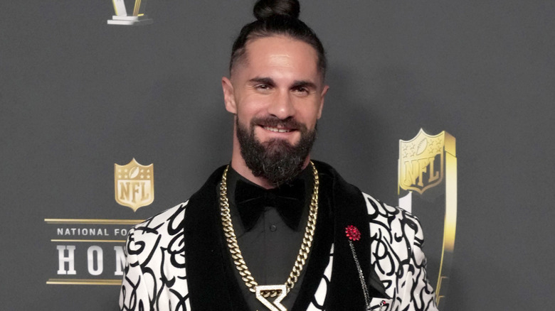 Seth Rollins is smiling