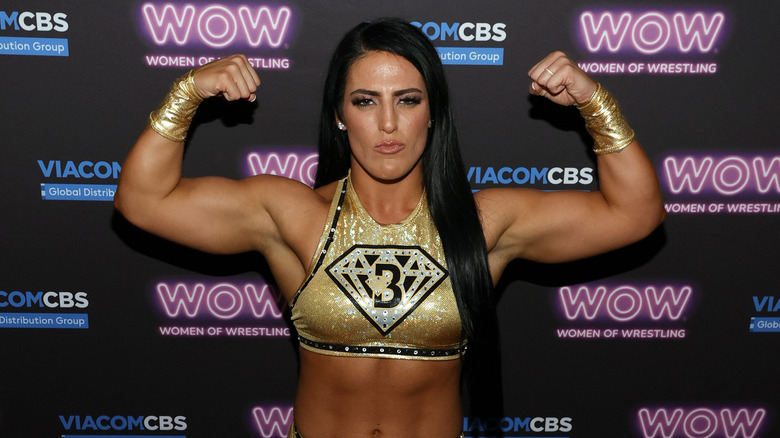 Tessa Blanchard flexes