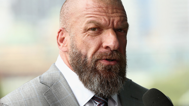 Triple H looking serious 