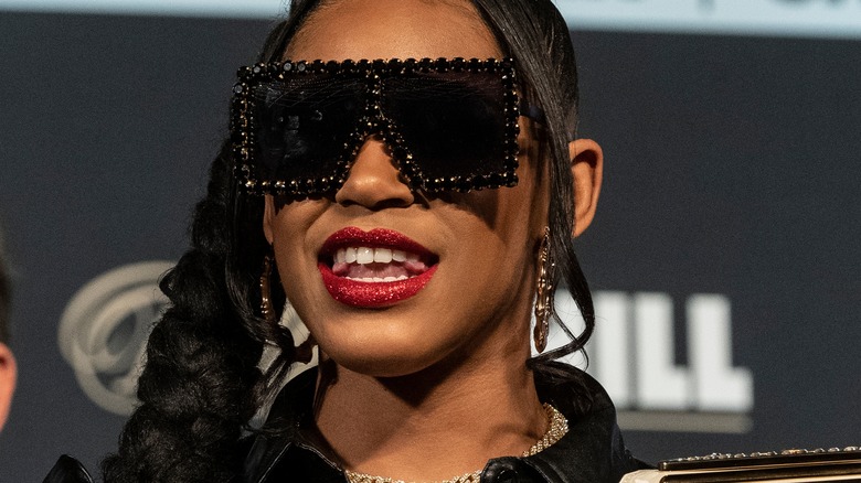 Bianca Belair With Sunglasses 