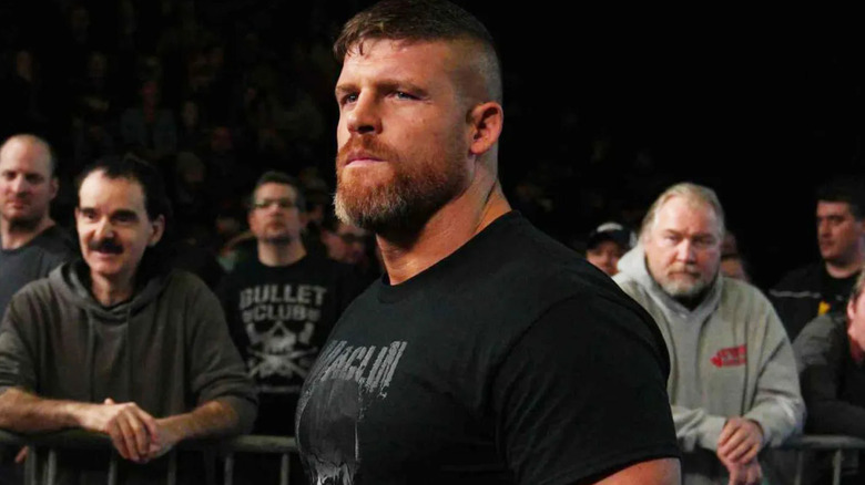 Steve Maclin wearing a black t-shirt