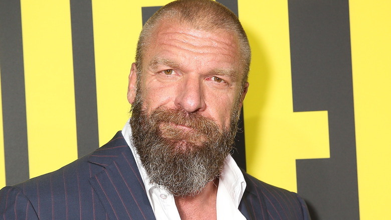 Triple H smiling