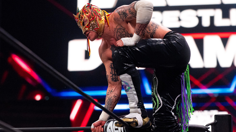 Rey Fenix on the top turnbuckle
