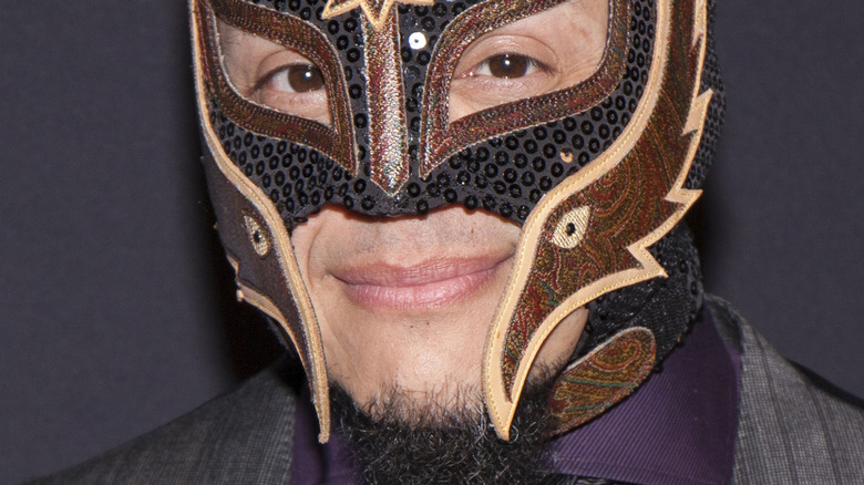 Rey Mysterio smiling