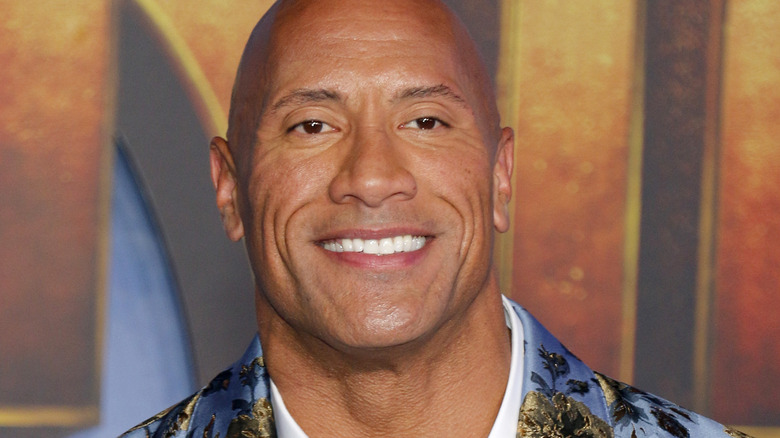 Dwayne Johnson smiling