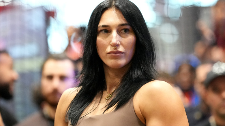 Rhea Ripley is wearing a nose ring