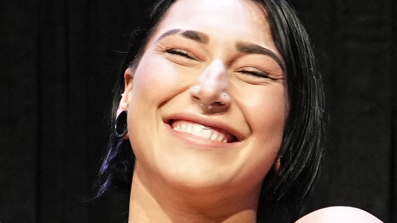 Rhea Ripley smiling