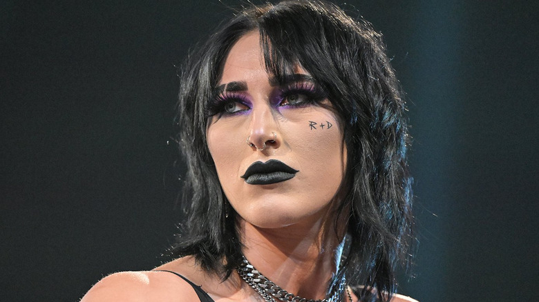 Rhea Ripley performing for WWE