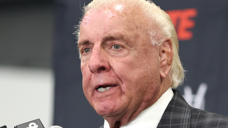 Ric Flair at press conference