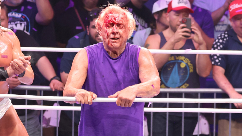 Ric Flair bleeding