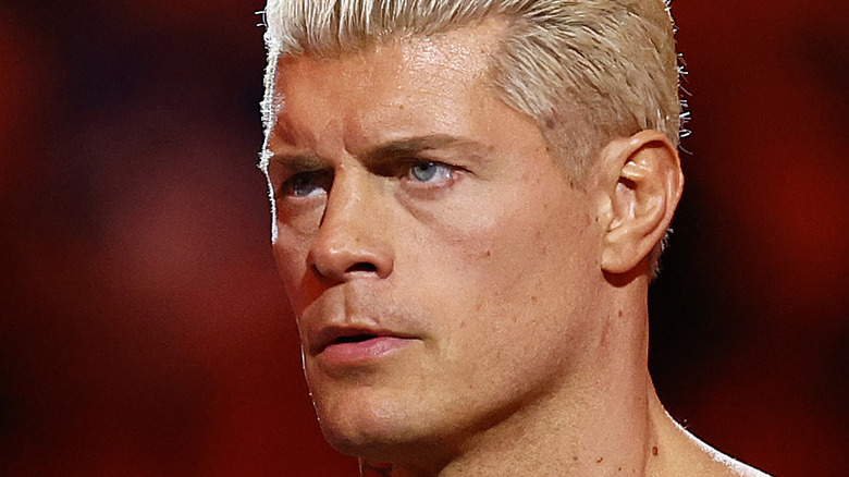 Cody Rhodes with a serious expression
