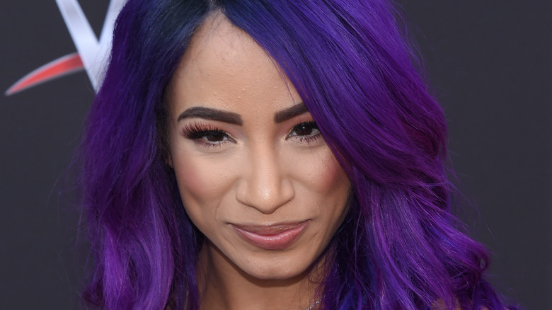 Sasha Banks smiling