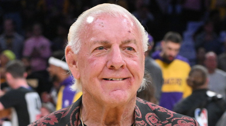 Ric Flair at a Lakers game