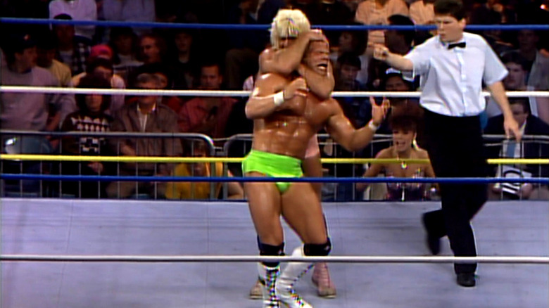Ric Flair sleeper hold Lex Luger