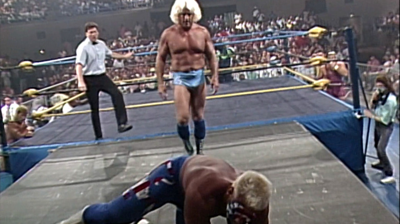 Ric Flair pursues Sting