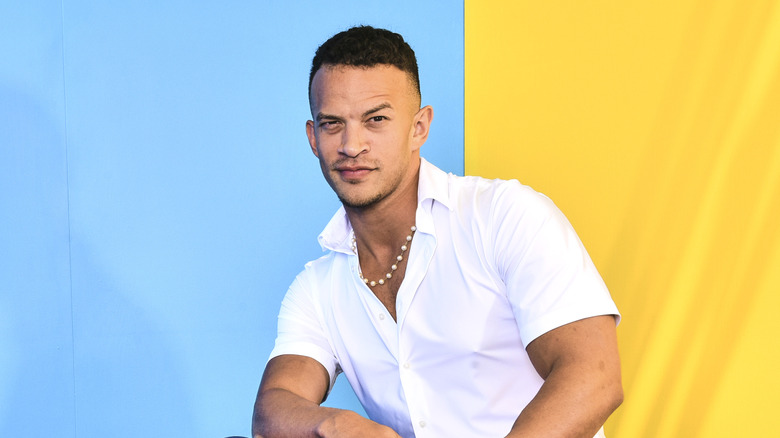 Ricky Saints in his finest white shirt