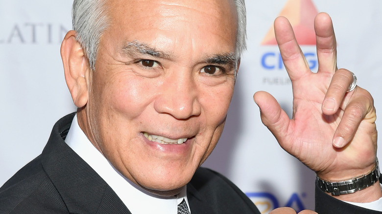 Ricky Steamboat smiling