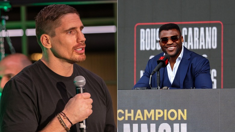 [Left] Rico Verhoeven and Francis Ngannou [Right]