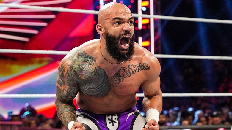 Ricochet celebrating in the ring