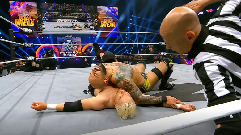 Ricochet pins Zach Gowen