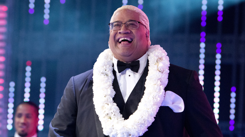 Rikishi smiling