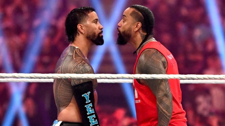 The Usos face off