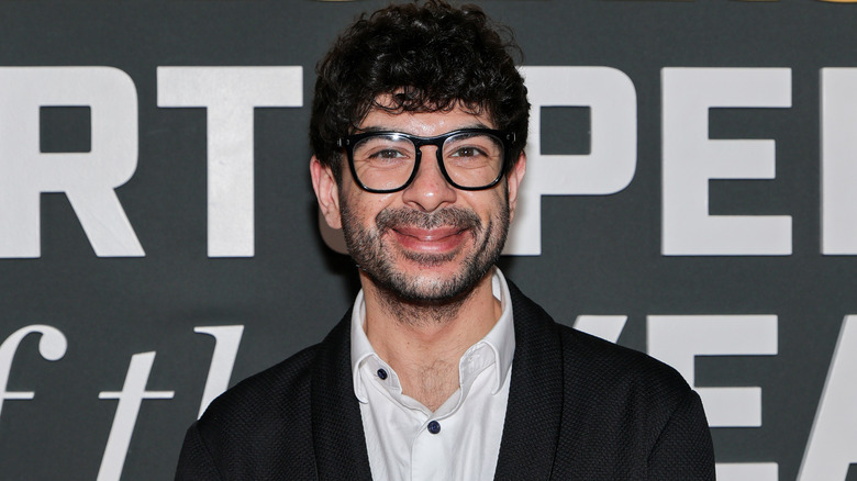 Tony Khan on the red carpet