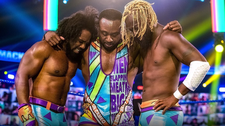 The New Day in the ring together 