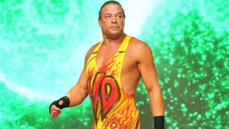 RVD looks out towards the fans