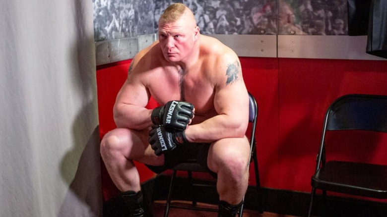 Brock Lesnar Pictured Backstage At A WWE Event