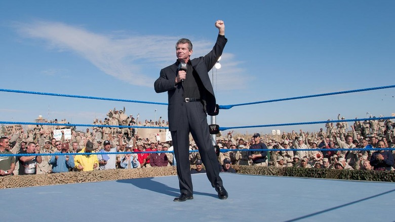 Vince McMahon posing