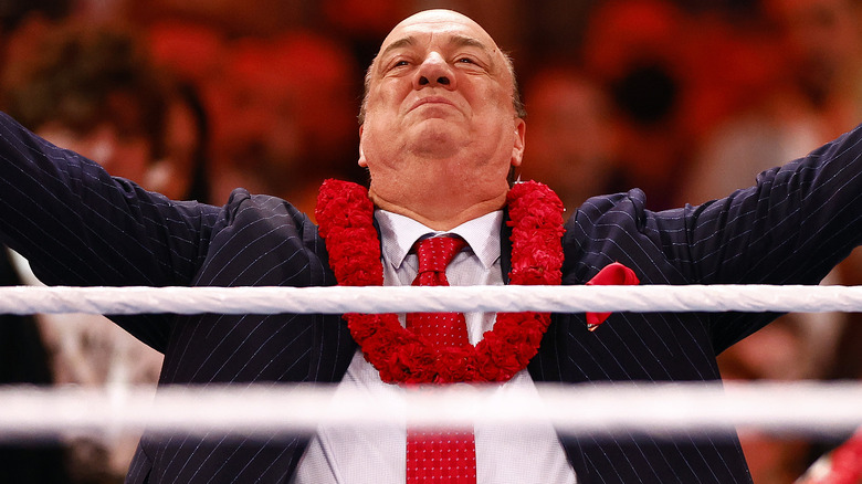 Paul Heyman, about to do Timon's dance number from Lion King