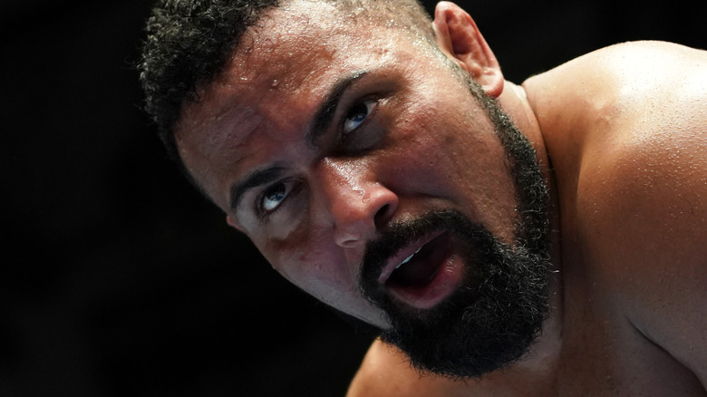 Rocky Romero sweating