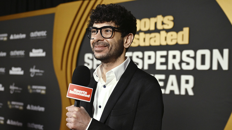 AEW President Tony Khan poses at the 2026 Sports Illustrated Awards Event