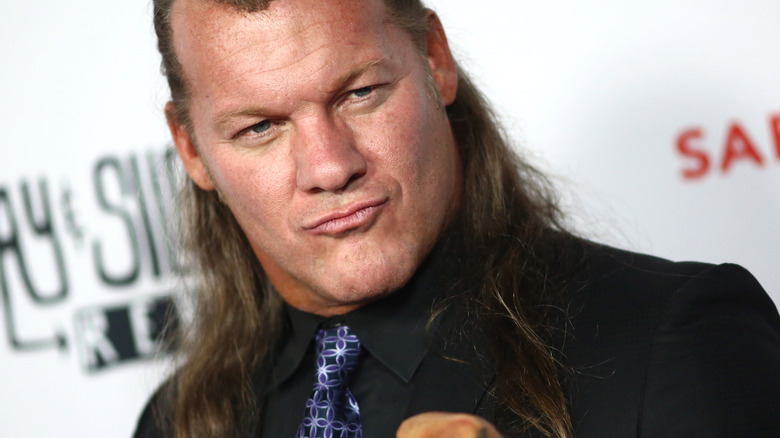 Chris Jericho posing at a premiere