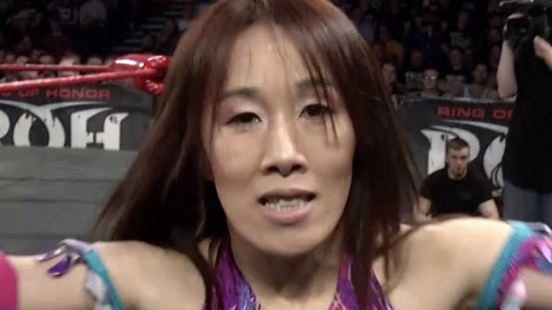Sumie Sakai wrestling