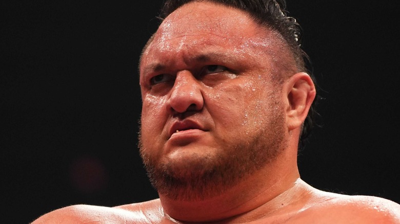 Samoa Joe looking serious