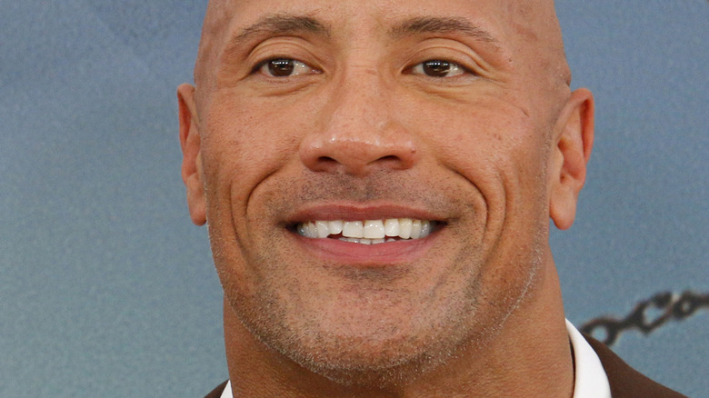 Dwayne Johnson smiling 