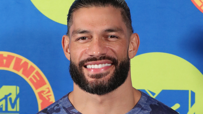 Roman Reigns smiling