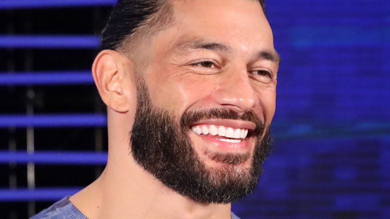 Roman Reigns smiling