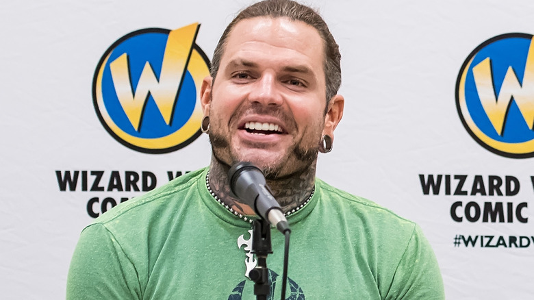 Jeff Hardy is smiling