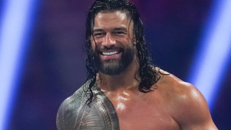 Roman Reigns with a smile