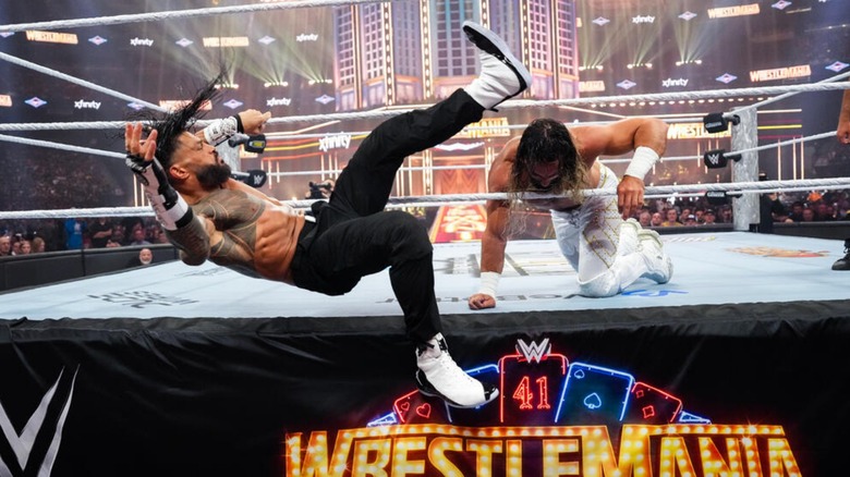 Roman Reigns vs. Seth Rollins vs. CM Punk at WrestleMania 41